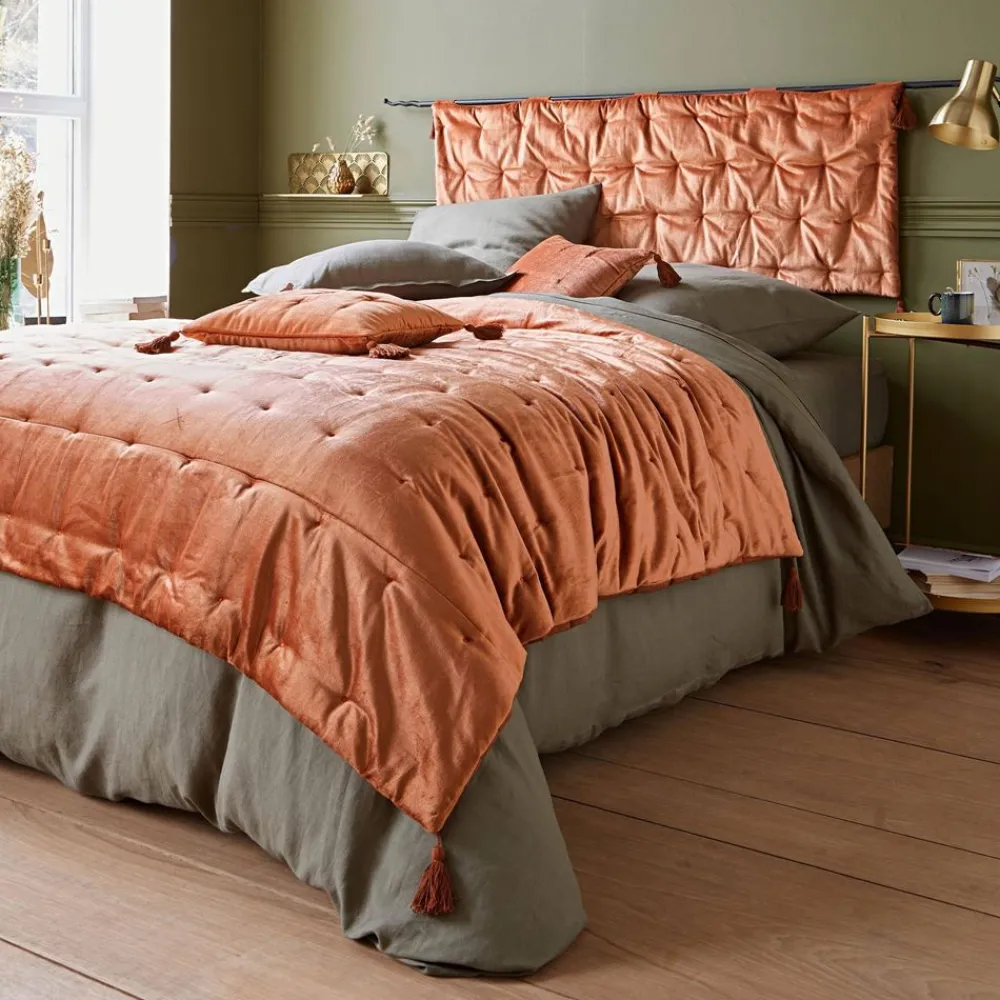 Becquet Courtepointe velours moiré - CRÉATION< Couette Colorée, Couette Imprimée|Couette, Édredon, Plumon