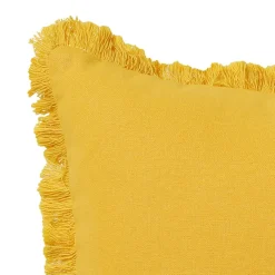 Becquet Coussin à franges< Rideau Et Déco Textile|Décoration Textile Unie