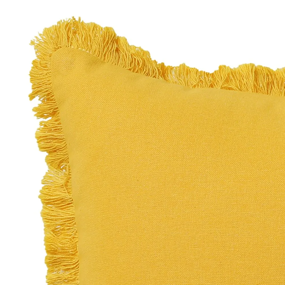Becquet Coussin à franges< Rideau Et Déco Textile|Décoration Textile Unie