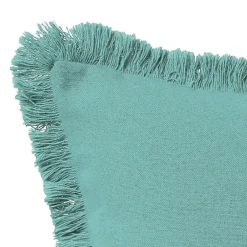 Becquet Coussin à franges< Rideau Et Déco Textile|Décoration Textile Unie