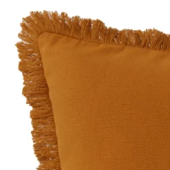 Becquet Coussin à franges< Rideau Et Déco Textile|Décoration Textile Unie