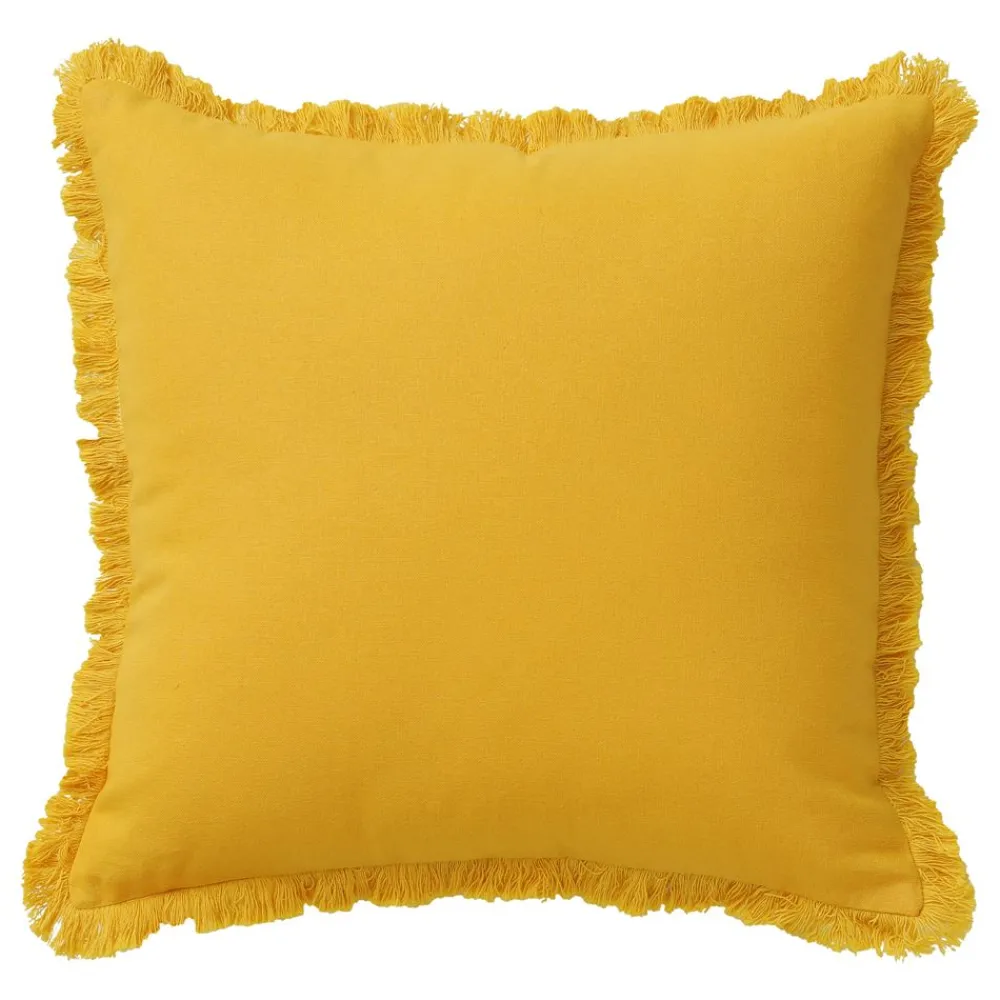 Becquet Coussin à franges< Rideau Et Déco Textile|Décoration Textile Unie