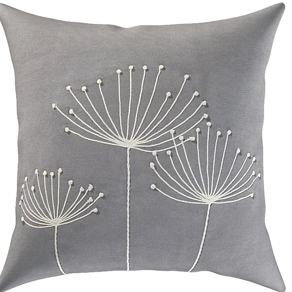 Becquet Coussin brodé fleurs - CRÉATION< Rideau Et Déco Textile|Coussin, Housse De Coussin