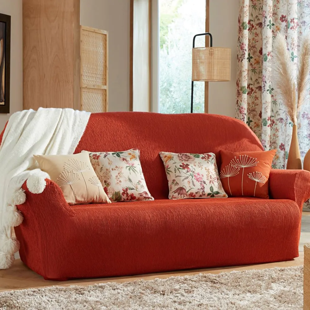 Becquet Coussin brodé fleurs - CRÉATION< Rideau Et Déco Textile|Coussin, Housse De Coussin