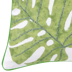 Becquet Coussin broderies et imprimé tropical< Rideau Et Déco Textile|Coussin, Housse De Coussin