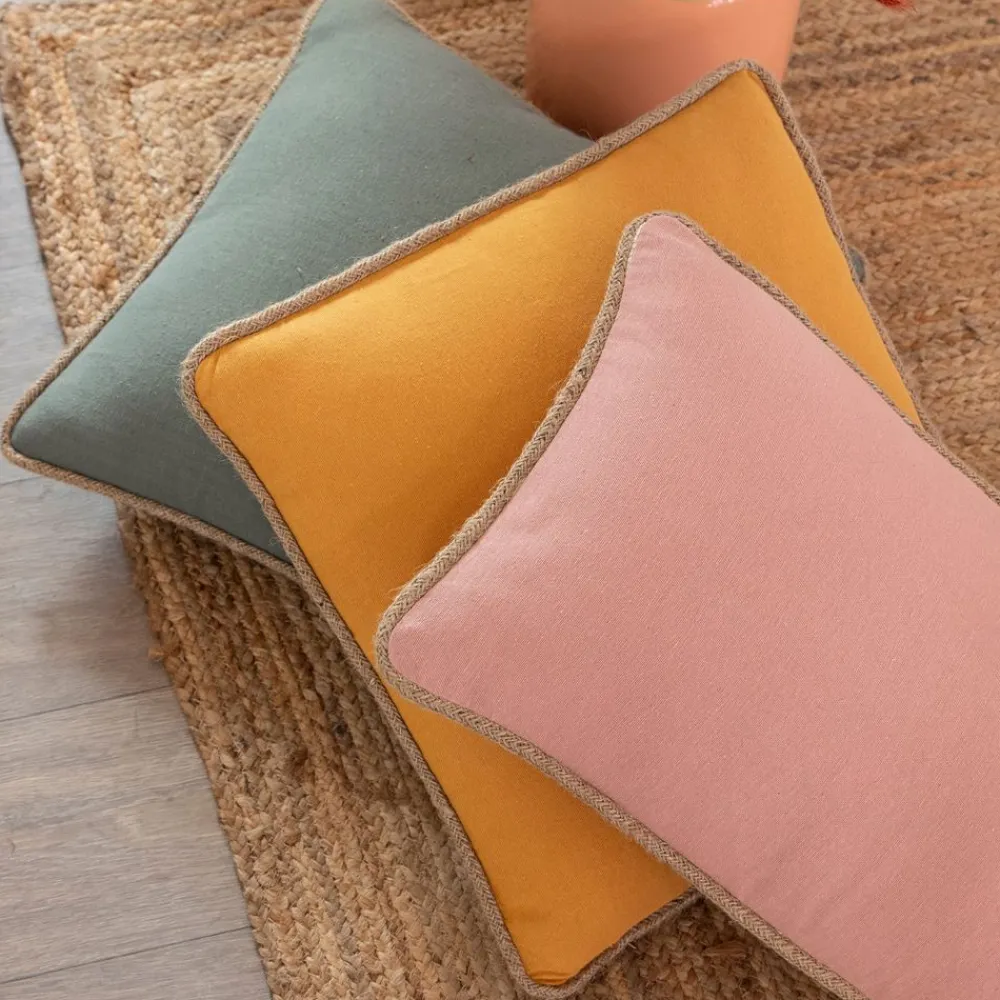 Becquet Coussin coton recyclé< Rideau Et Déco Textile|Coussin, Housse De Coussin