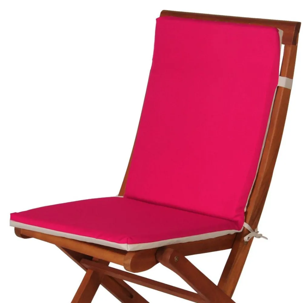 Becquet Coussin dossier pour chaise de jardin bicolore< Rideau Et Déco Textile|Galette De Chaise, Housse De Chaise
