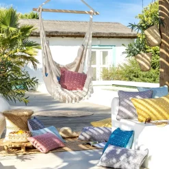 Becquet Coussin double face graphique< Rideau Et Déco Textile|Coussin, Housse De Coussin