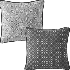 Becquet Coussin double face graphique< Rideau Et Déco Textile|Coussin, Housse De Coussin
