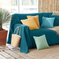 Becquet Coussin double face graphique< Rideau Et Déco Textile|Coussin, Housse De Coussin