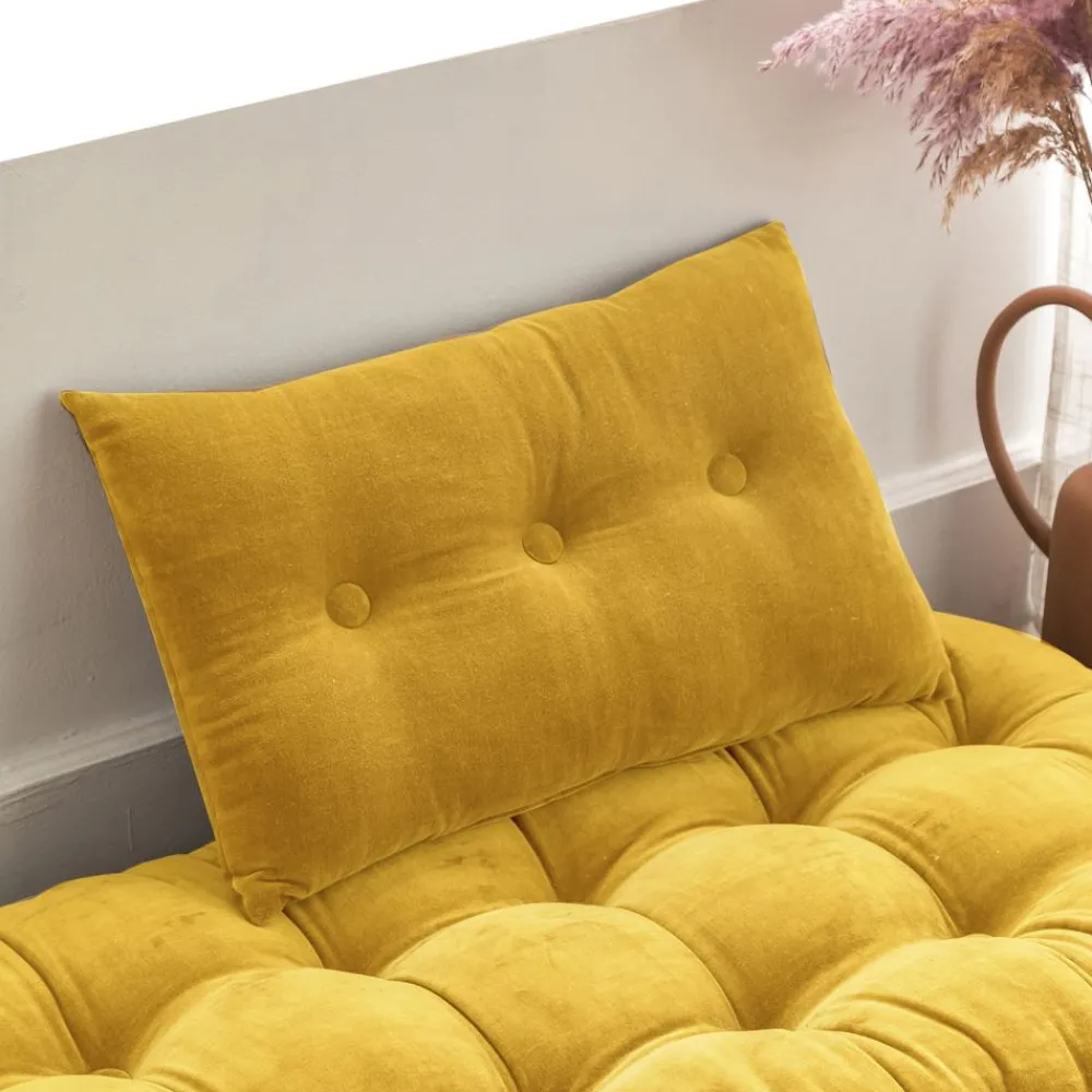 Becquet Coussin en velours ras< Rideau Et Déco Textile|Décoration Textile Unie
