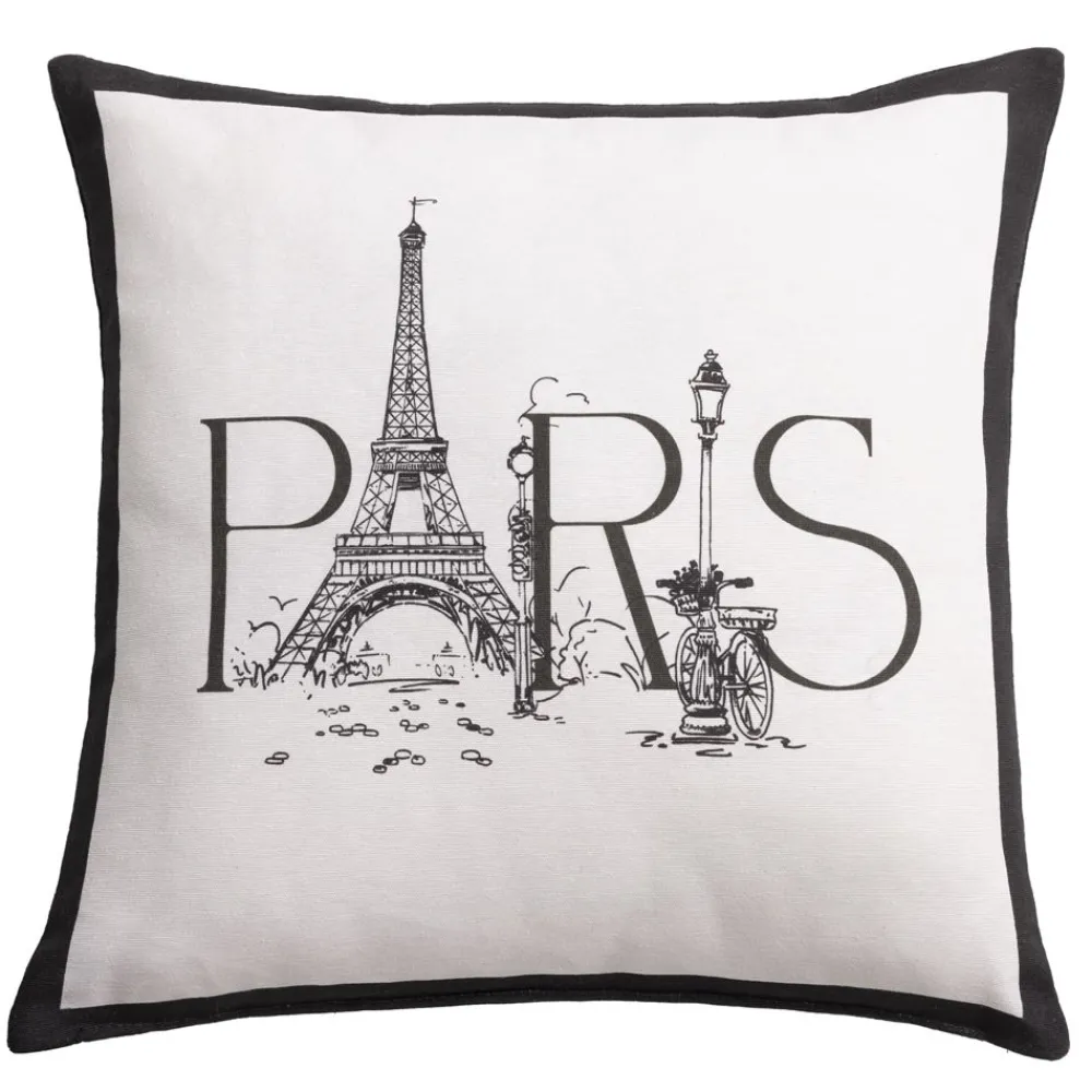 Becquet Coussin imprimé Paris - CRÉATION< Rideau Et Déco Textile|Coussin, Housse De Coussin