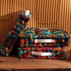 Becquet Coussin matelas imprimé exotique double face - CRÉATION< Rideau Et Déco Textile|Pouf, Matelas, Futon