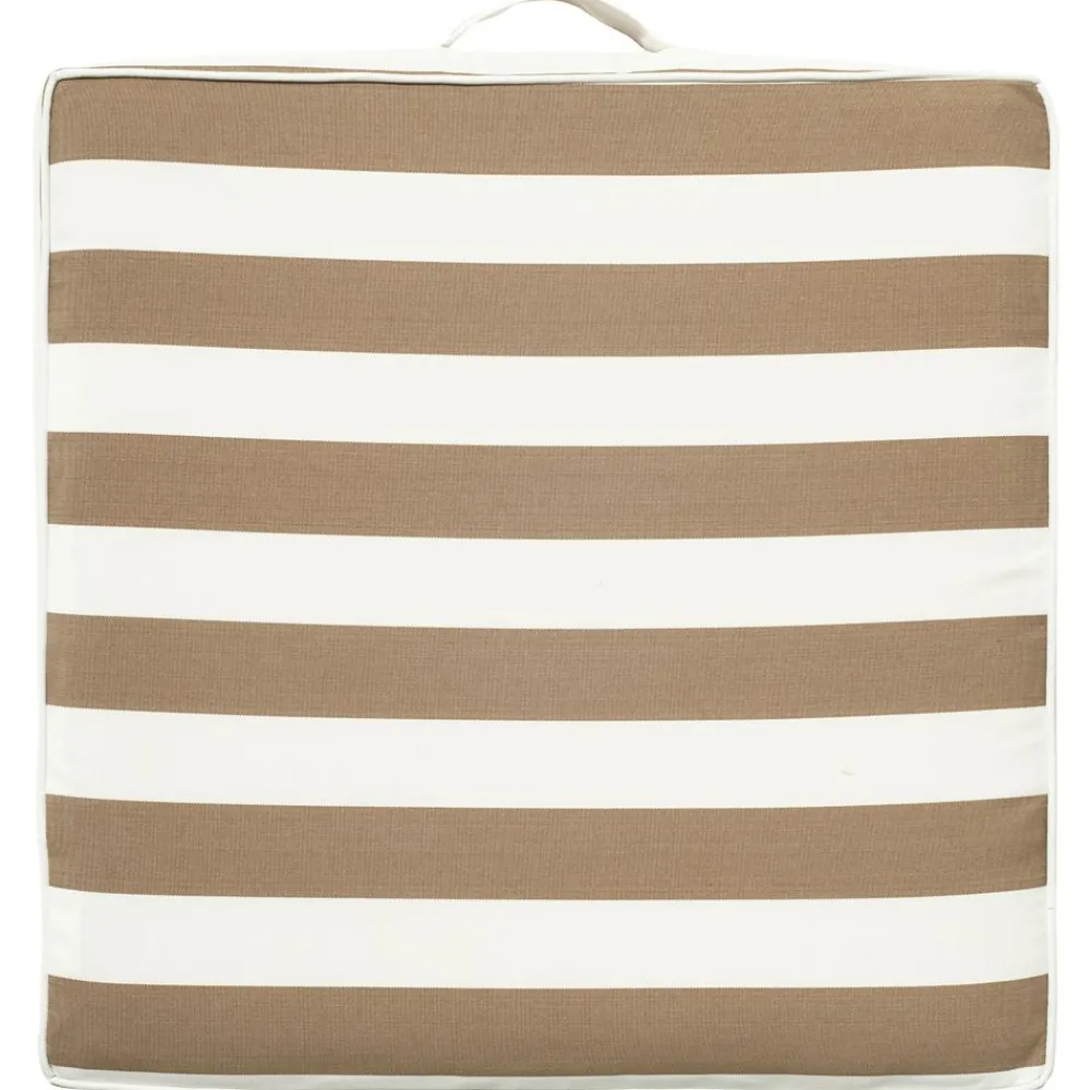 Becquet Coussin matelas rayé d'extérieur< Rideau Et Déco Textile|Pouf, Matelas, Futon