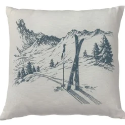 Becquet Coussin motif montagne< Coussin, Housse De Coussin|Les Matières