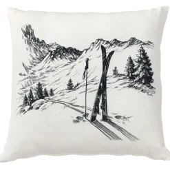 Becquet Coussin motif montagne< Coussin, Housse De Coussin|Les Matières