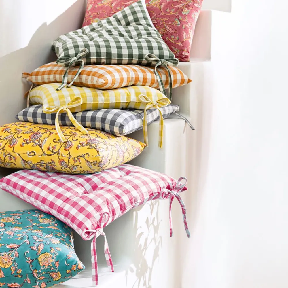 Becquet Coussin motif perse - CRÉATION< Rideau Et Déco Textile|Coussin, Housse De Coussin
