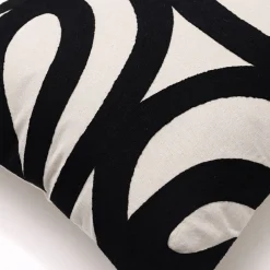 Becquet Coussin motif ruban brodé< Rideau Et Déco Textile|Coussin, Housse De Coussin
