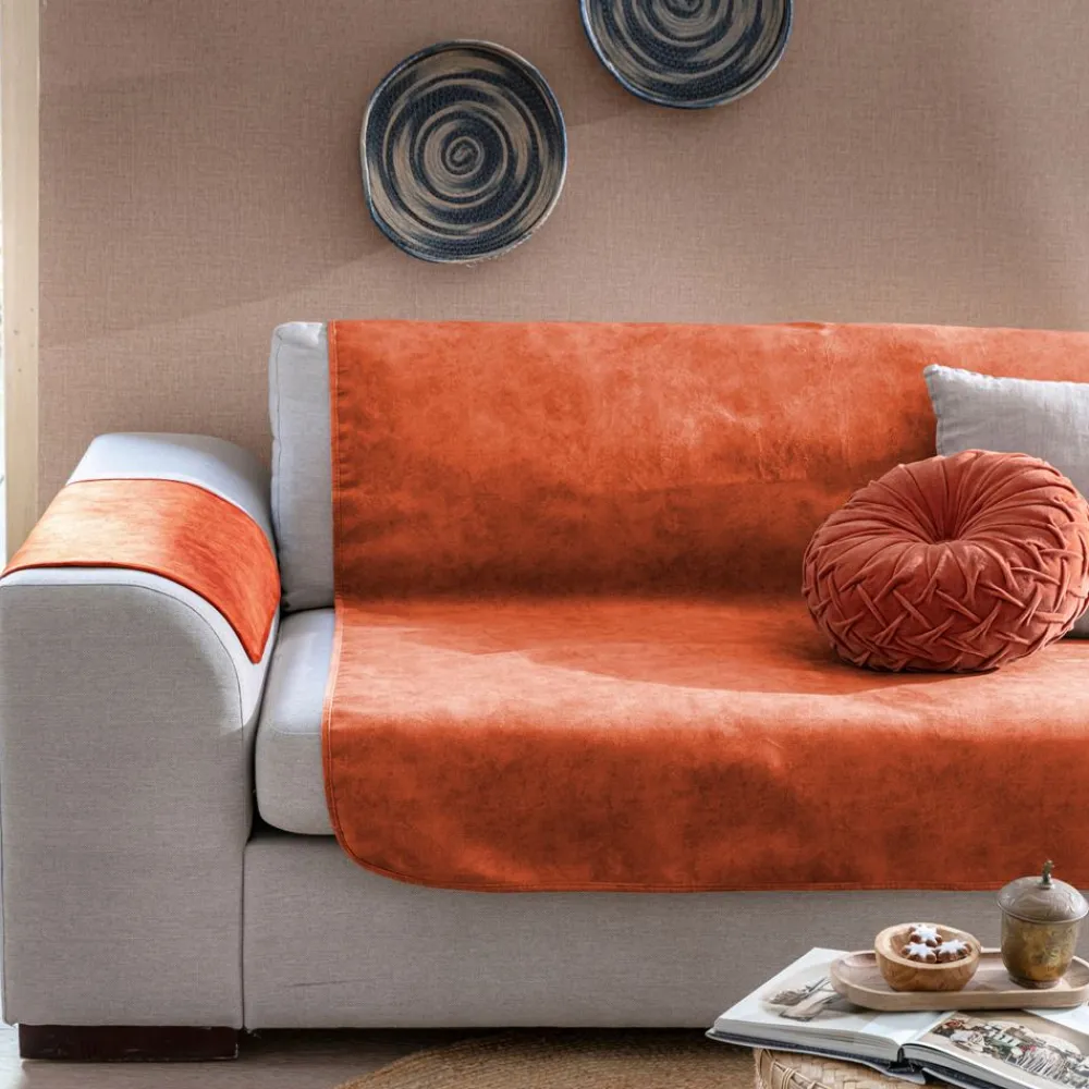 Becquet Coussin rond en velours plissé< Rideau Et Déco Textile|Décoration Textile Unie