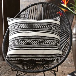 Becquet Coussin tissage ethnique< Rideau Et Déco Textile|Coussin, Housse De Coussin