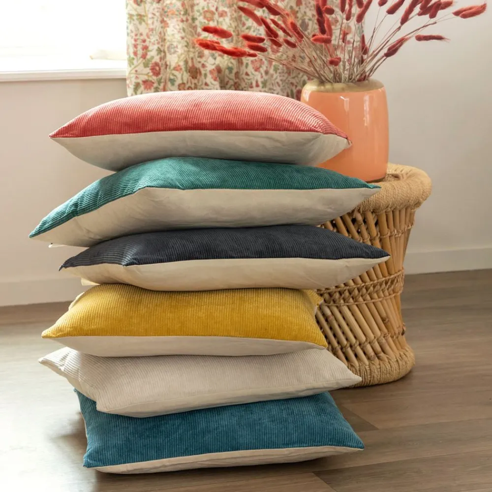 Becquet Coussin velours côtelé< Coussin, Housse De Coussin|Rideau Et Déco Textile