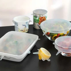 Becquet Couvercles en silicone extensible - set de 6< Idées Cuisine|Idées Cuisine