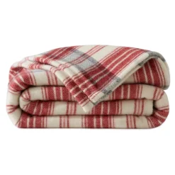 Becquet Couverture 90% LAINE Woolmark® à carreaux - 450 g/m² - Chaude< Couverture|Couverture