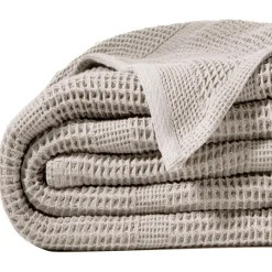 Becquet Couverture COTON NID-D'ABEILLES - Tempérée< Décoration Textile Unie|Les Matières