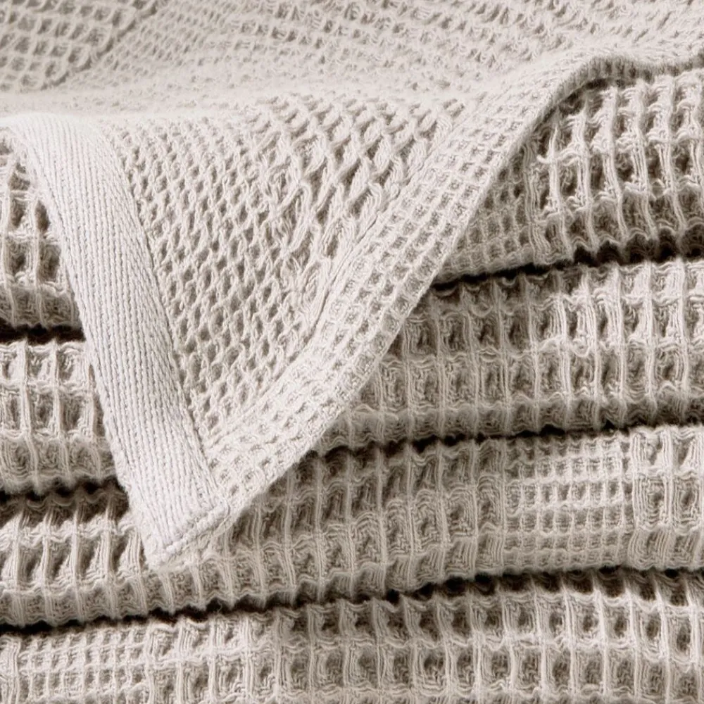 Becquet Couverture COTON NID-D'ABEILLES - Tempérée< Décoration Textile Unie|Les Matières