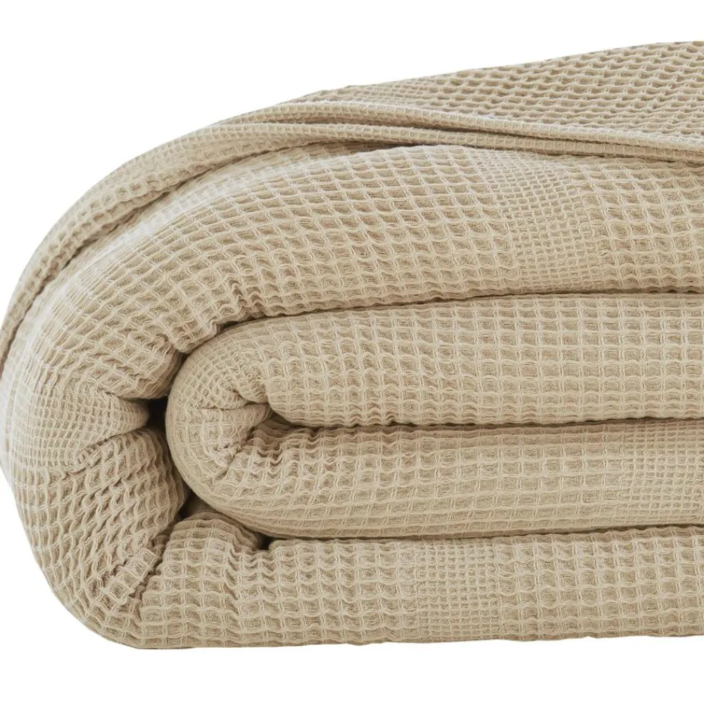 Becquet Couverture COTON NID-D'ABEILLES - Tempérée< Décoration Textile Unie|Les Matières