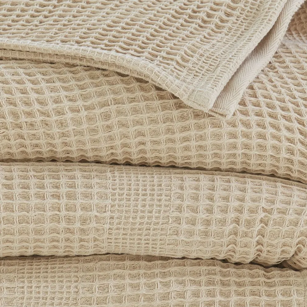 Becquet Couverture COTON NID-D'ABEILLES - Tempérée< Décoration Textile Unie|Les Matières