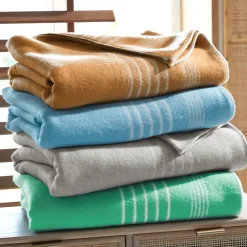Becquet Couverture COTON recyclé - Création - Tempérée< Couverture|Couverture