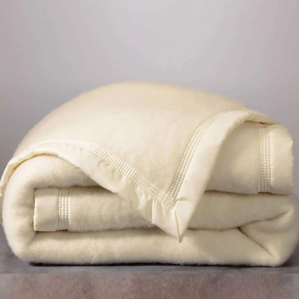 Becquet Couverture LAINE Woolmark® - 800 g/m² - Ultra-chaude< Couverture|Couverture