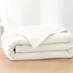 Becquet Couverture LAINE Woolmark® mi-saison - 350 g/m² - Tempérée< Couverture|Couverture