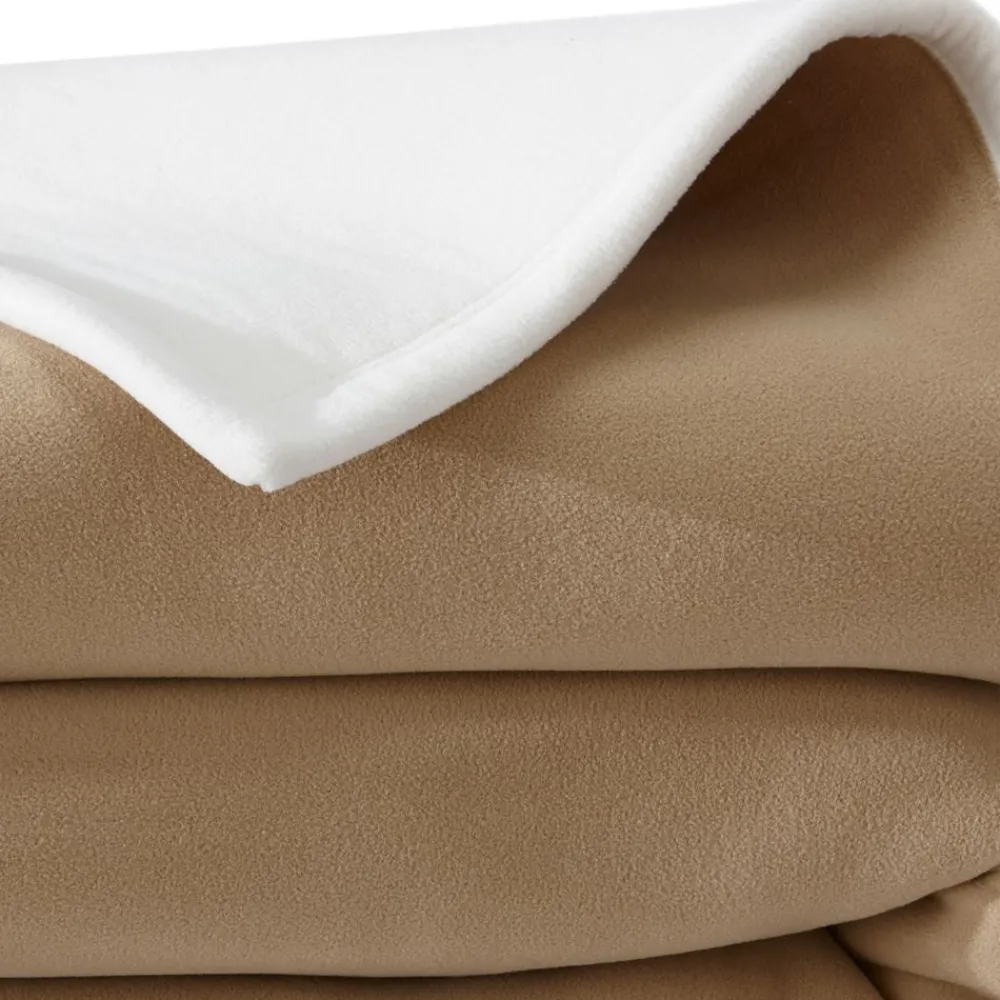 Becquet Couverture POLAIRE BICOLORE microfibre très chaude< Couverture|Couverture