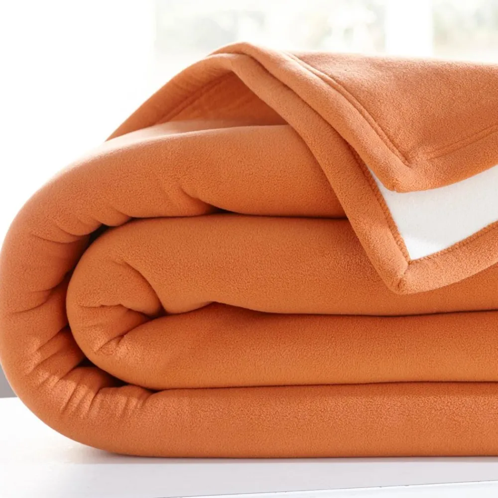 Becquet Couverture POLAIRE BICOLORE microfibre très chaude< Couverture|Couverture