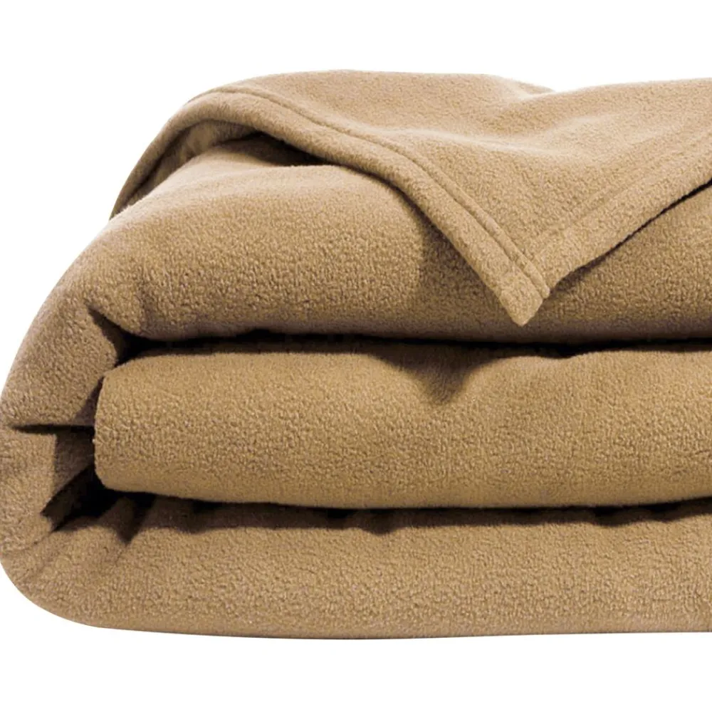 Becquet Couverture POLAIRE UNIE microfibre - tempérée< Couverture|Couverture