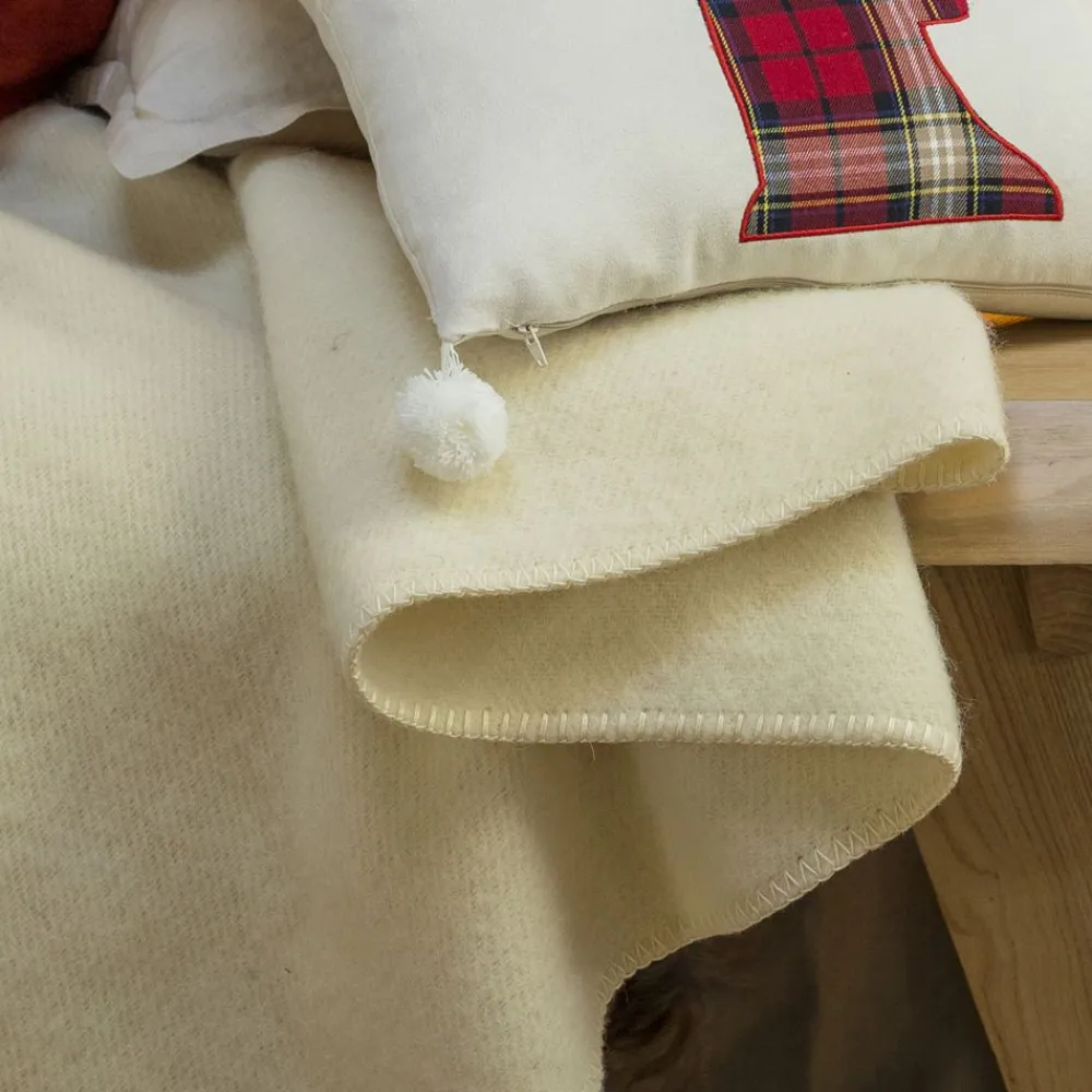Becquet Couverture PURE LAINE ÉCOLOGIQUE 450 G/m² - Chaude< Couverture|Couverture