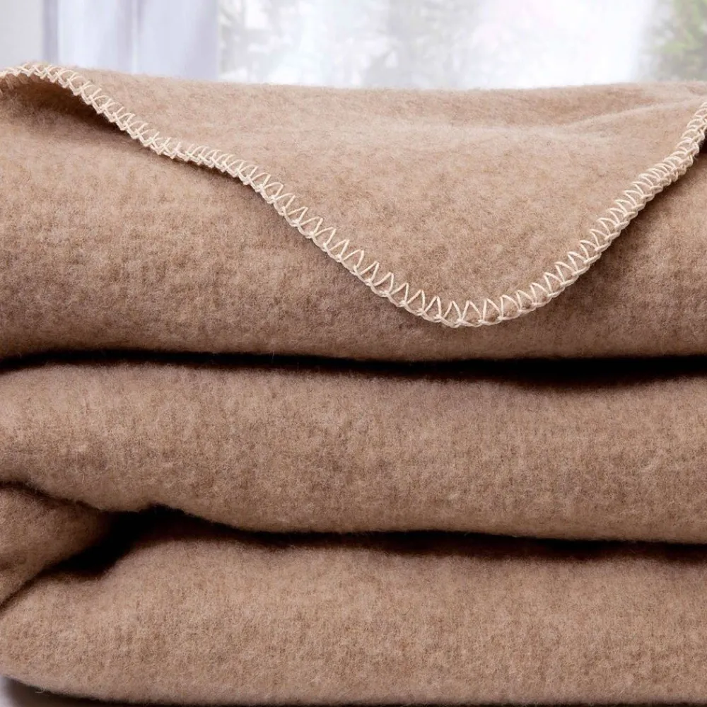 Becquet Couverture PURE LAINE ÉCOLOGIQUE 450 G/m² - Chaude< Couverture|Couverture