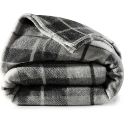 Becquet Couverture WOOLMARK® tissée jacquard - 400 g/m² - chaude< Couverture|Couverture