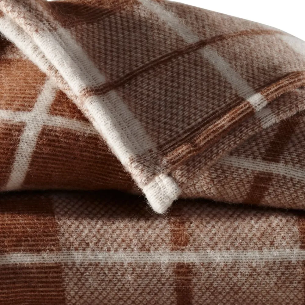 Becquet Couverture WOOLMARK® tissée jacquard - 400 g/m² - chaude< Couverture|Couverture