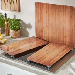 Becquet Couvre-plaque décorés effet bambou - Lot de 2< Idées Cuisine|Idées Cuisine