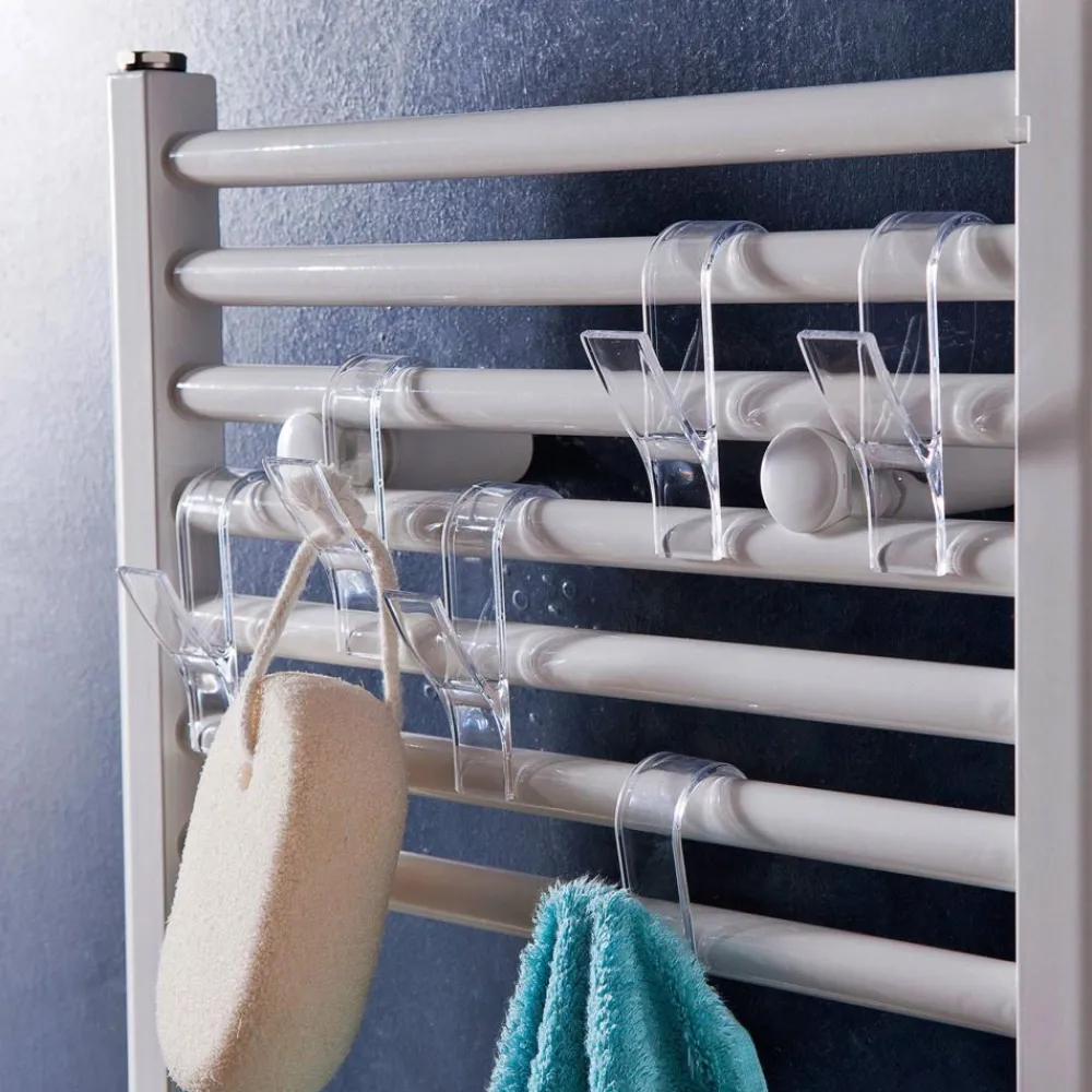 Becquet Crochets pour radiateur sèche-serviettes - Lot de 6< Accessoires De Salle De Bain|Idées Salle De Bain