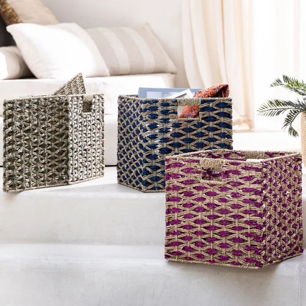 Becquet Cube de rangement tressé pliable< Boîte, Panier|Décoration