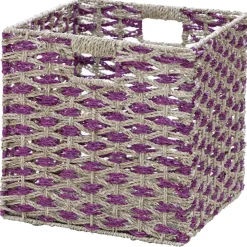Becquet Cube de rangement tressé pliable< Boîte, Panier|Décoration