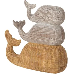 Becquet Décoration 3 baleines< Statuette, Figurine|Décoration