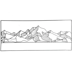 Becquet Décoration murale motif montagne< Décoration Murale|Décoration