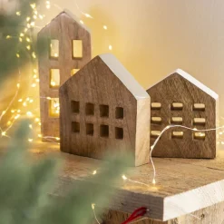 Becquet Décorations maisons en bois - set de 3< Objet De Décoration|Décoration