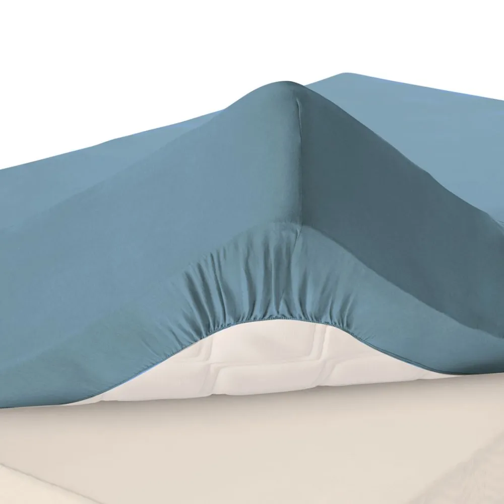 Becquet Drap-housse flanelle pur coton grands bonnets 32 cm - Lauréat< Les Matières|Drap-Housse Grands Bonnets
