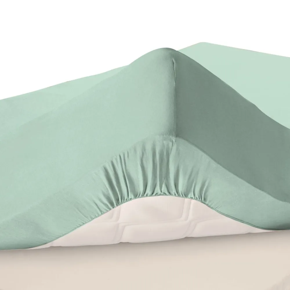 Becquet Drap-housse percale grands bonnets 32 cm - Lauréat< Les Matières|Drap-Housse Grands Bonnets